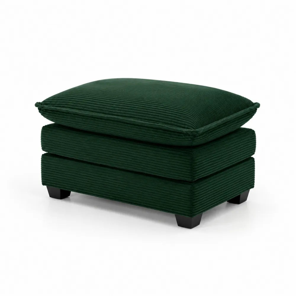 Fußhocker Cord Grün 80x45x50cm