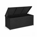 Aufbewahrungsbox Polyrattan Schwarz 120x50x60cm